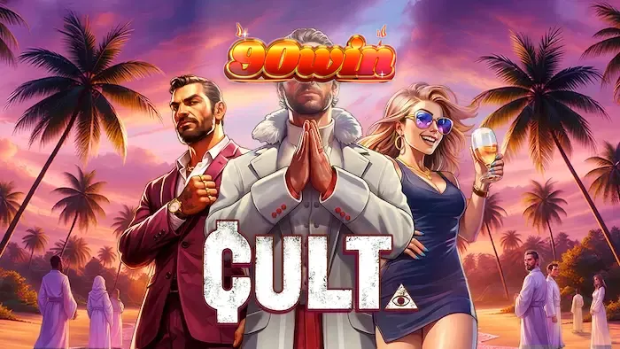 Cena sombria com símbolos de ritual no slot Cult